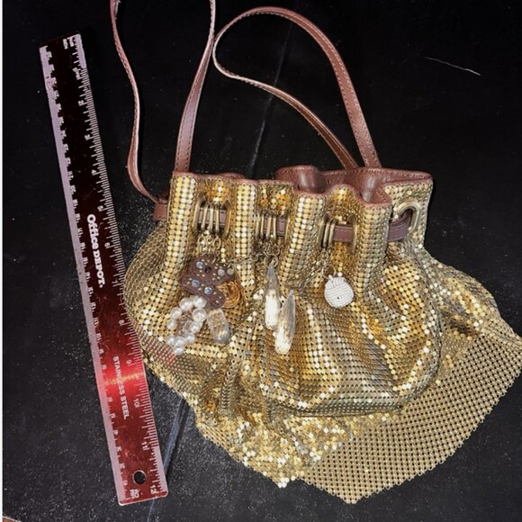 Cole Haan Gold Mesh Hanging Charms G Series Limited Edition Retail $500 - Picture 16 of 16